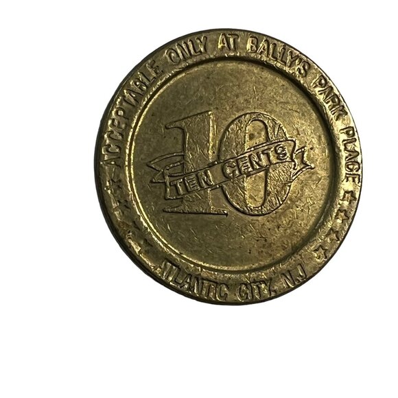 Ballys Park Place Gaming Token Atlantic City NJ Ten Cent Coin - Picture 5 of 6